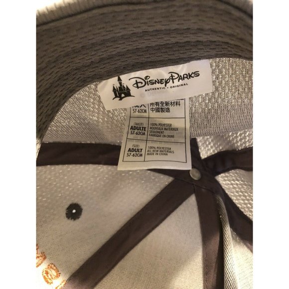 Walt Disney World Hat Cap  Gray Orange adult size adjustable - Picture 6 of 6
